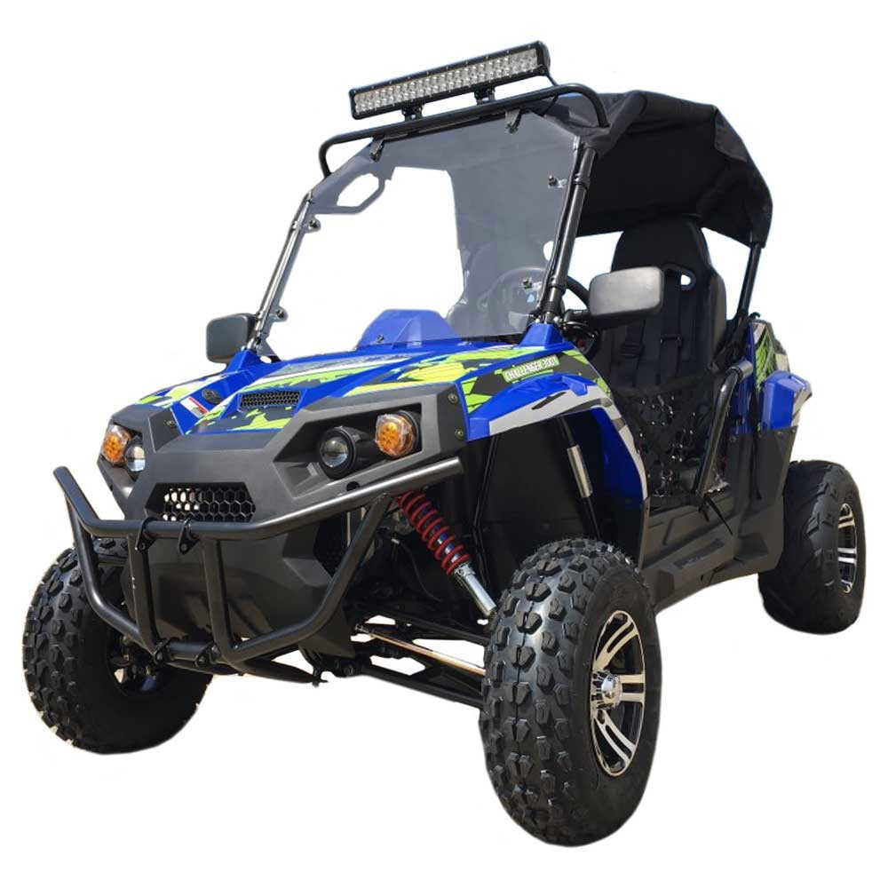 Trail Master Challenger 200EX EFI UTV Deluxe, Windshield, Push Bar, Alloy Wheels, Light Bar