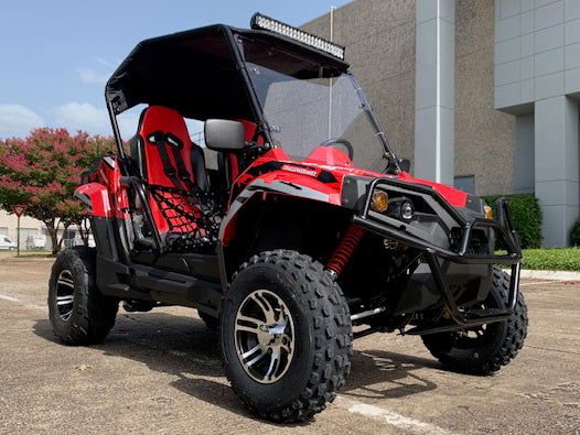 Trail Master Challenger 200EX EFI UTV Deluxe, Windshield, Push Bar, Alloy Wheels, Light Bar
