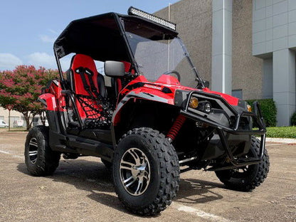 Trail Master Challenger 200EX EFI UTV Deluxe, Windshield, Push Bar, Alloy Wheels, Light Bar
