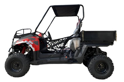 TrailMaster Challenger 200U UTV Side-by-Side, Front Cargo Rack, Rear Dump Bed
