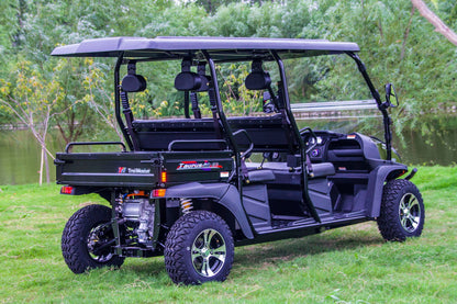 TrailMaster Taurus 80ED-U 4-Seat Electric Golf Cart with Dump Bed, 72 Volt, Aluminum Alloy Wheels