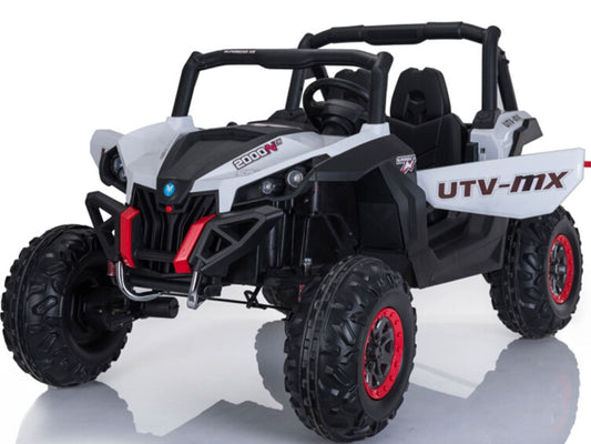 Mini Moto UTV 4x4 12v White [2.4ghz RC]